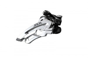 SCHIMBATOR FATA SHIMANO SLX FD-M7000-10-L TRIPLU PT. 10 VIT. PE SPATE LOW CLAMP SIDE SWING TRAGERE PRIN FATA COLIER 34.9MM (INCL. ADAPTOR 28.6MM & 31.8MM) UNGHI CS 66-69 AMBALAT IND.