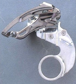 SCHIMBATOR FATA SHIMANO STX-RC FD-MC36-E E-TYPE TRAGERE DE SUS PT. BUTUC PEDALIER BSA UNGHI CS 66-69 AMBALAT IND.