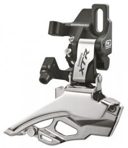 SCHIMBATOR FATA SHIMANO XTR FD-M986-D PT. ANGRENAJ DUBLU 44-38T PT. 10 VIT. PE SPATE DOWN SWING TRAGERE DUBLA PRINDERE DIRECT MOUNT UNGHI CS 66-69 AMBALAT IND.