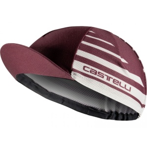 Sepcuta ciclism Castelli Classico Cap, Visiniu/Alb, UNI