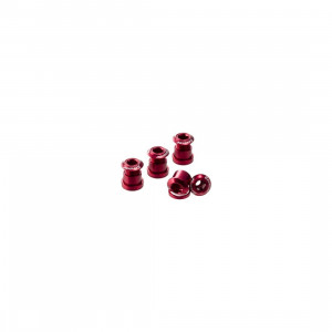 Set 4 suruburi angrenaj Reverse Chainring Bolt Rosii - Img 2