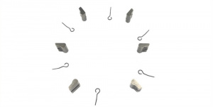 Set FHB PARTS-Spring-6pc + Pawls-6pcs ( B2 6-pawls) NOVATEC