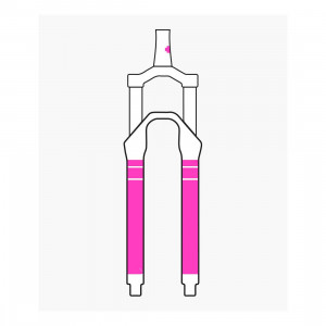 Set stickere protectie furca Muc-Off Fork Protection Kit Clear Gloss - Img 4