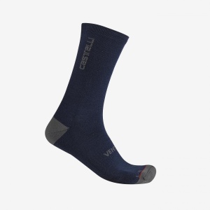 Sosete Castelli Venti Soft Merino Albastru Belgian XXL 44-47