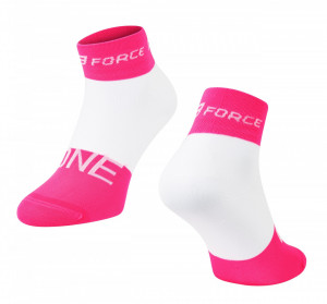 Sosete Force One, roz/alb, S-M (36-41)