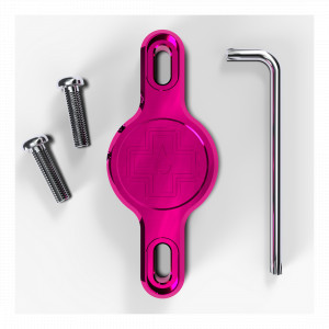 Suport Apple AirTag pentru cadru Muc-Off Secure Tag Holder V2 Roz