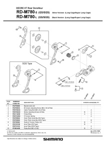 SUPORT DE PRINDERE PE URECHEA DE SCHIMBATOR SHIMANO RD-M780 - Img 2