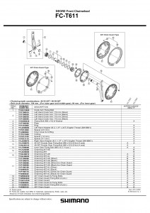 SURUB PT. COLIER SHIMANO FC-T661 M6X19 & SAIBA