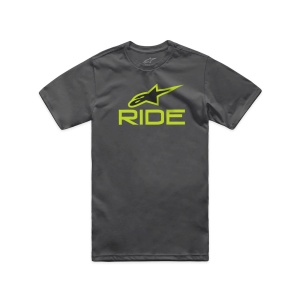 Tricou Alpinestars Ride 4.0 CSF Tee Charcoal/Lime/Black XXL - Img 3
