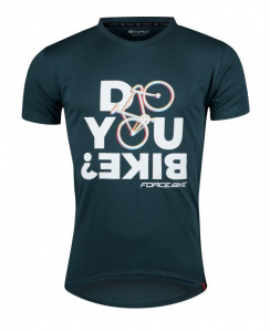 Tricou ciclism Force Bike, albastru, S - Img 2
