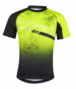 Tricou ciclism Force MTB Core fluo/negru XL - Img 2