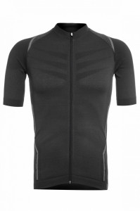 Tricou Ciclism FUNKIER Respirare Elite - Negru/Gri XS/S - Img 2