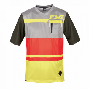 Tricou Ciclism TSG SP5 (S/S) - Red Limeyellow XS - Img 3