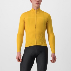 Tricou cu maneca lunga Castelli PRO Thermal Mid LS, Galben, M
