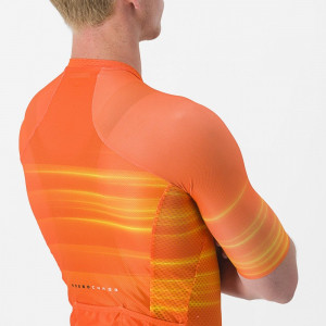 Tricou cu maneca scurta Castelli Climbers 3.0 SL2, Portocaliu, XL - Img 4
