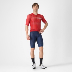 Tricou cu maneca scurta Castelli Climbers A/C, pentru barbati, rosu/negru, S - Img 6