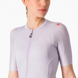 Tricou cu maneca scurta Castelli Espresso W, de dama, Violet, S - Img 5