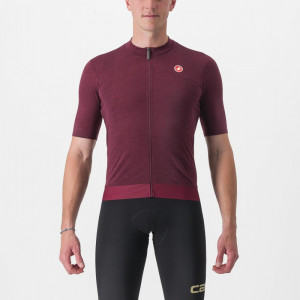 Tricou cu maneca scurta Castelli Essenza, Visiniu, M