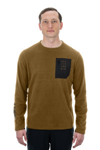 TRICOU CUBE ATX FLEECE JERSEY L/S BROWN L - Img 2