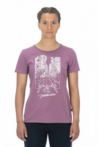 TRICOU CUBE ORGANIC WS T-SHIRT FICHTELMOUNTAINS BERRY M (38) - Img 2