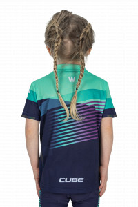 TRICOU CUBE TEAMLINE ROOKIE S/S BLUE MINT M - Img 3