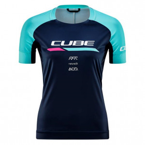 TRICOU CUBE TEAMLINE WS ROUND NECK JERSEY S/S BLUE MINT L