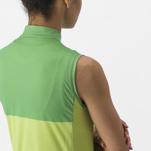 Tricou fara maneci Castelli Velocissima SL, de dama, Lime/Verde, L - Img 4