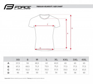 Tricou maneca scurta Force MTB Angle albastru/fluo 3XL - Img 5