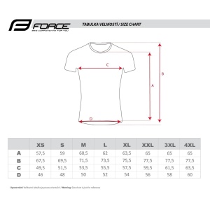 Tricou maneca scurta Force MTB Angle albastru/fluo 4XL - Img 7