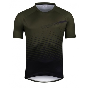 Tricou maneca scurta Force MTB Angle, army, 4XL - Img 7