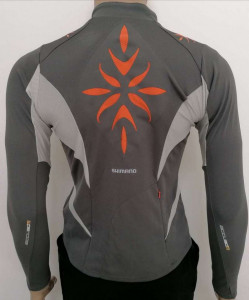 TRICOU SHIMANO MTB MANECA LUNGA EXPLORER FEMEI GARGOYLE / ORANGE (S11) - Img 2