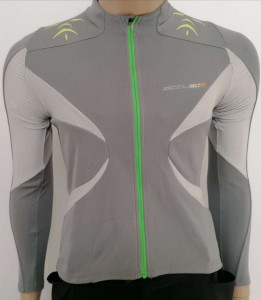 TRICOU SHIMANO MTB MANECA LUNGA EXPLORER FEMEI SAND GRAY / LIME GREEN (S11)