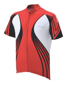 TRICOU SHIMANO PRINT MANECI SCURTE TRUE RED / WHITE (S11)