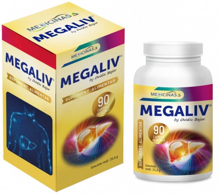 MEGALIV (90 cps.) + GRATUIT la prima comandă cartea Ce mănânci ca să vindeci ficatul - Img 2