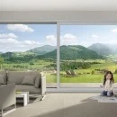 Lift and slide door SALAMANDER HST EVOLUTION DRIVE - FOILED PROFILES 77 COLOURS -- A SCHEME - 2500 X 2200