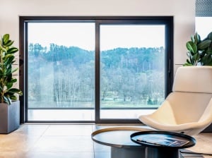 Lift and slide door HST VEKA MOTION 82 - WHITE - A SCHEME - 2600 x 2300