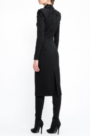 ROCHIE MIDI NEAGRĂ CU APLICAȚII