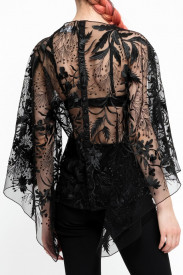 BLACK LACE ‘BUTTERFLY’ TOP