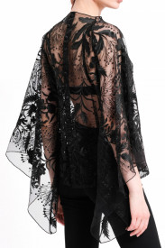 BLACK LACE ‘BUTTERFLY’ TOP