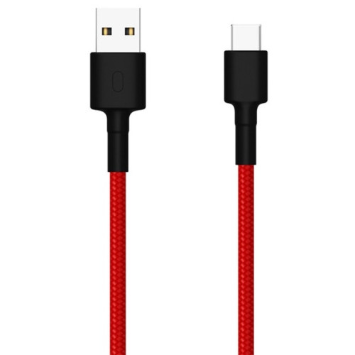 Xiaomi pleteni kabl USB Type A na Type C 1m CRVENI