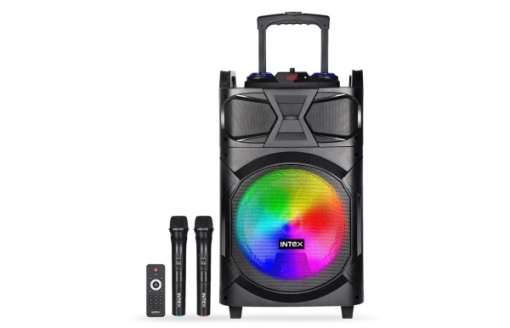 Karaoke zvučnik Intex T-350 TUFB (Dual) v5.1 Trolley FM/Aux/HDMI/USB/BT 5.1/2 x mic/ Daljinski 60W