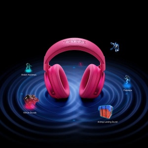 Bežične gaming slušalice MCHOSE X9 rose red - Img 3
