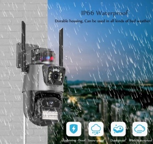CAM-IP6MP-EP11-QQ GMB kamera 6 mpix microSD iCSee xmeye pro app Two-way voice PTZ ip66,3.6mm+3.6mm - Img 5