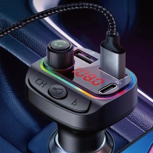 Kettz FM Transmiter i Punjač Paya – 2×USB QC3.1 + Type-C, LED - Img 3