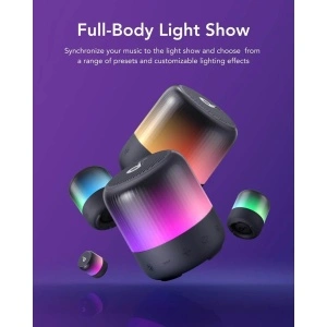 ANKER Soundcore Glow Mini BT zvučnik 360° zvuk i svetlo CRNI - Img 3