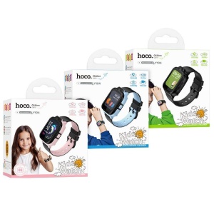 HOCO deciji pametni sat sa funkcijom poziva 4G Y104 roze - Img 3