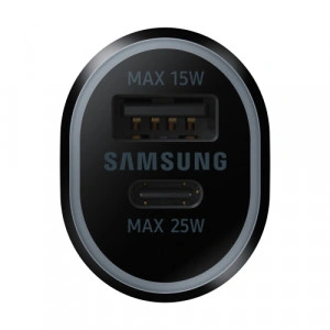 SAMSUNG Auto punjač EP-L4020-NBE 15W+25W Type A+Type C CRNI - Img 2