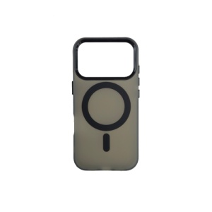 Silikonska futrola Magsafe FLURO COLOR Iphone 17 Pro Max CRNA