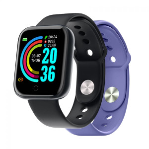 Celly smart band Trainerbeat 1.44" crna + ljubičasta narukvica