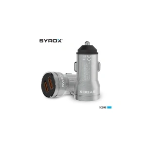 Syrox SC20B Car Cigarette Lighter Charger 3.1A Dual USB Input